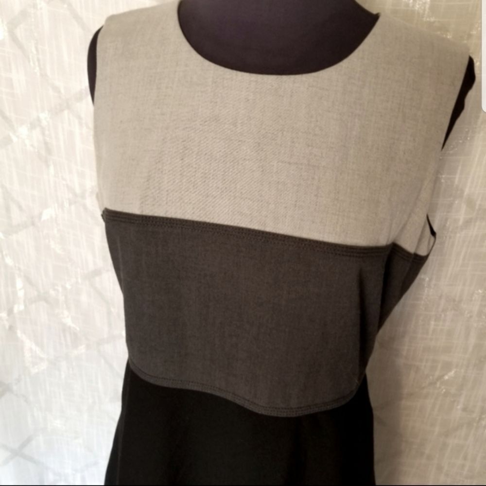 Calvin Klein Dress Color Block Sleeveless Dress Size 12 - Picture 4 of 8